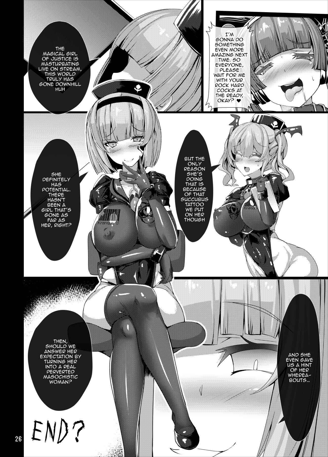 Hentai Manga Comic-A Book About Genderbent Magical Girls Masturbating ~Broadcasting While Masturbating To Themselves Edition~-Read-25